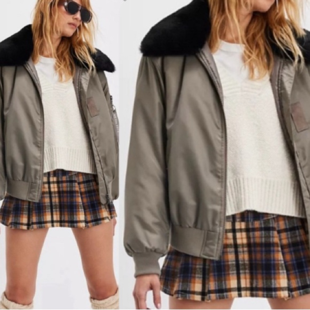 Free People We The Free Aviator Bomber Jacket